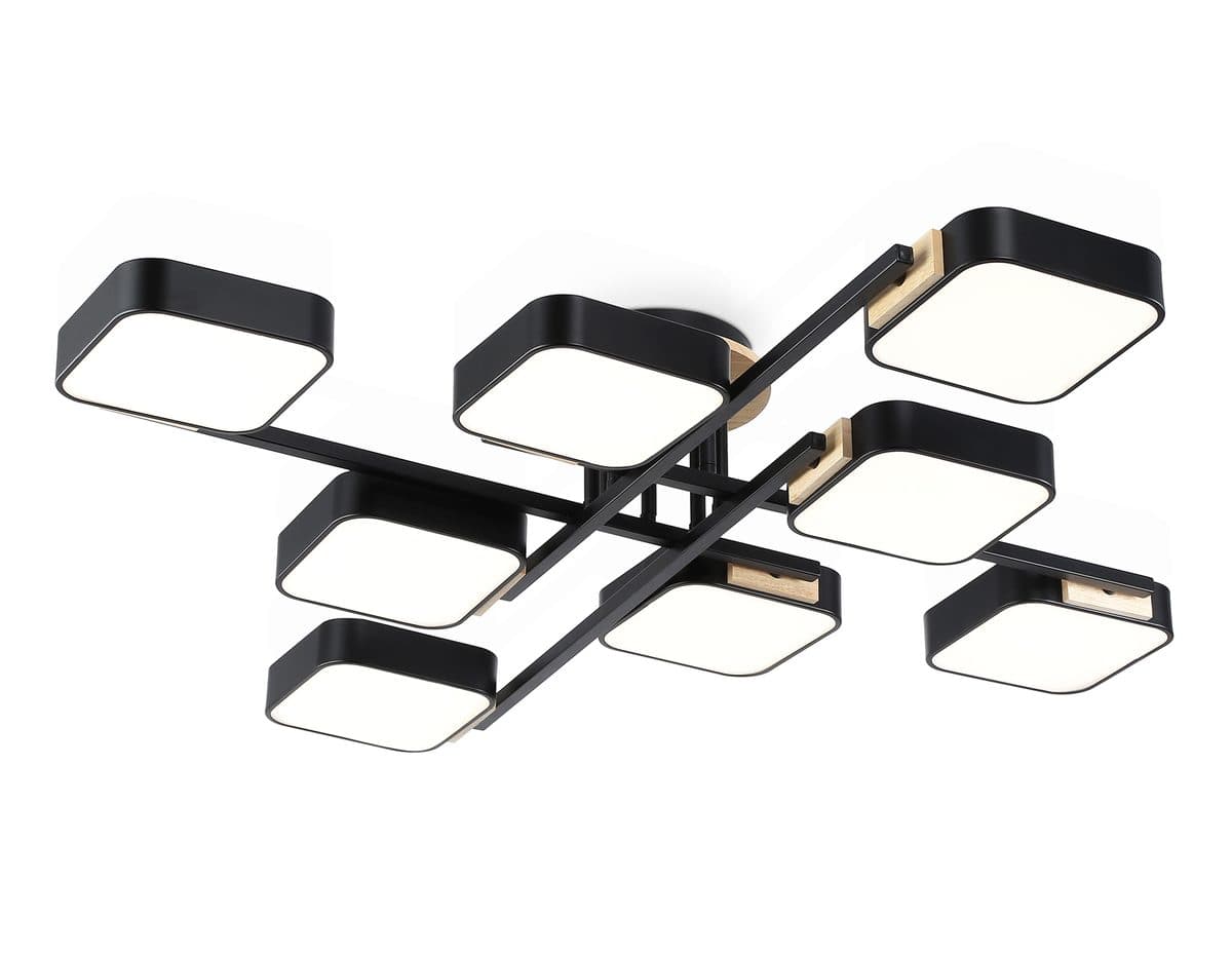 FL4890/8 BK/WD черный/дерево 144W 3000-6000K 960*960*160 (без ПДУ)