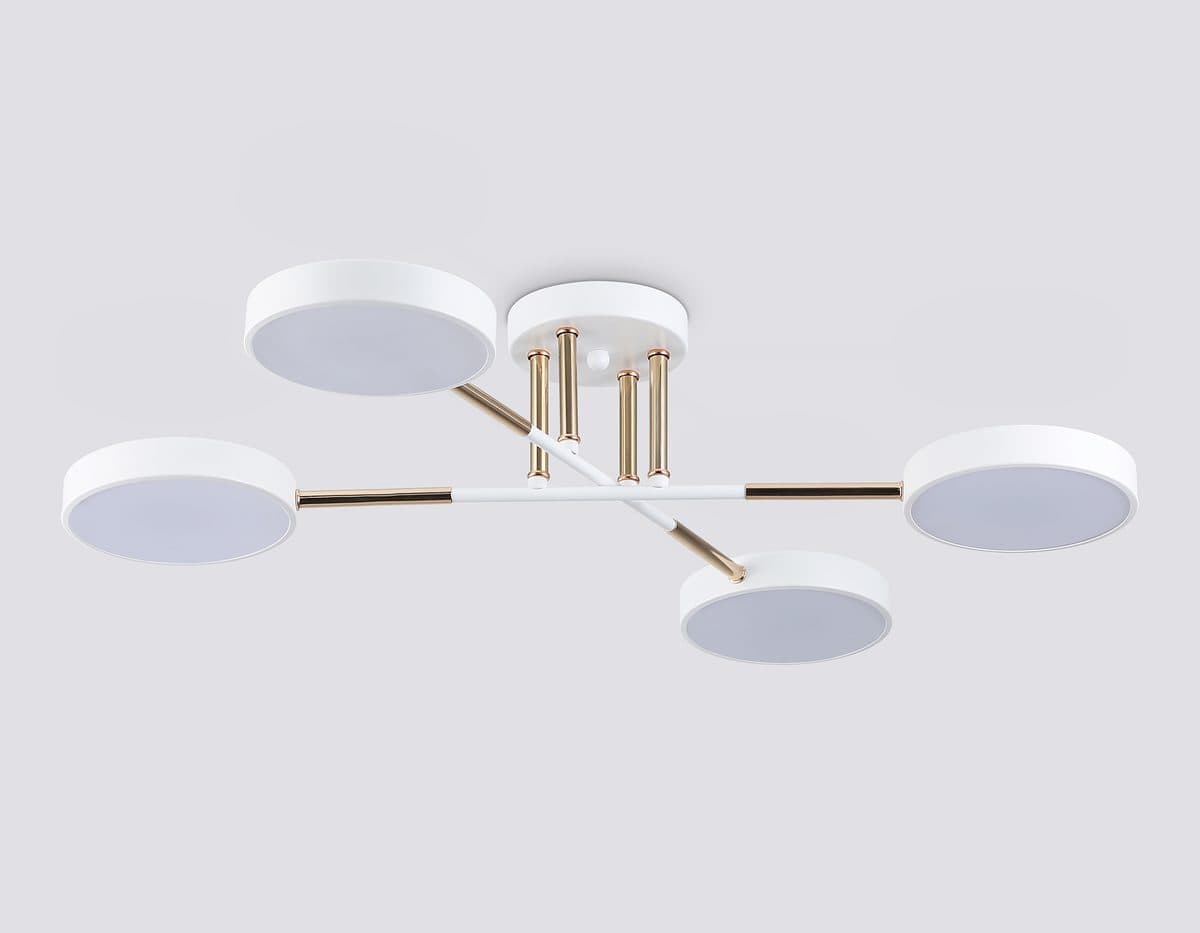FL516331/4 WH/FGD белый/золото 72W 3000-6000K 610*410*140 (без ПДУ)