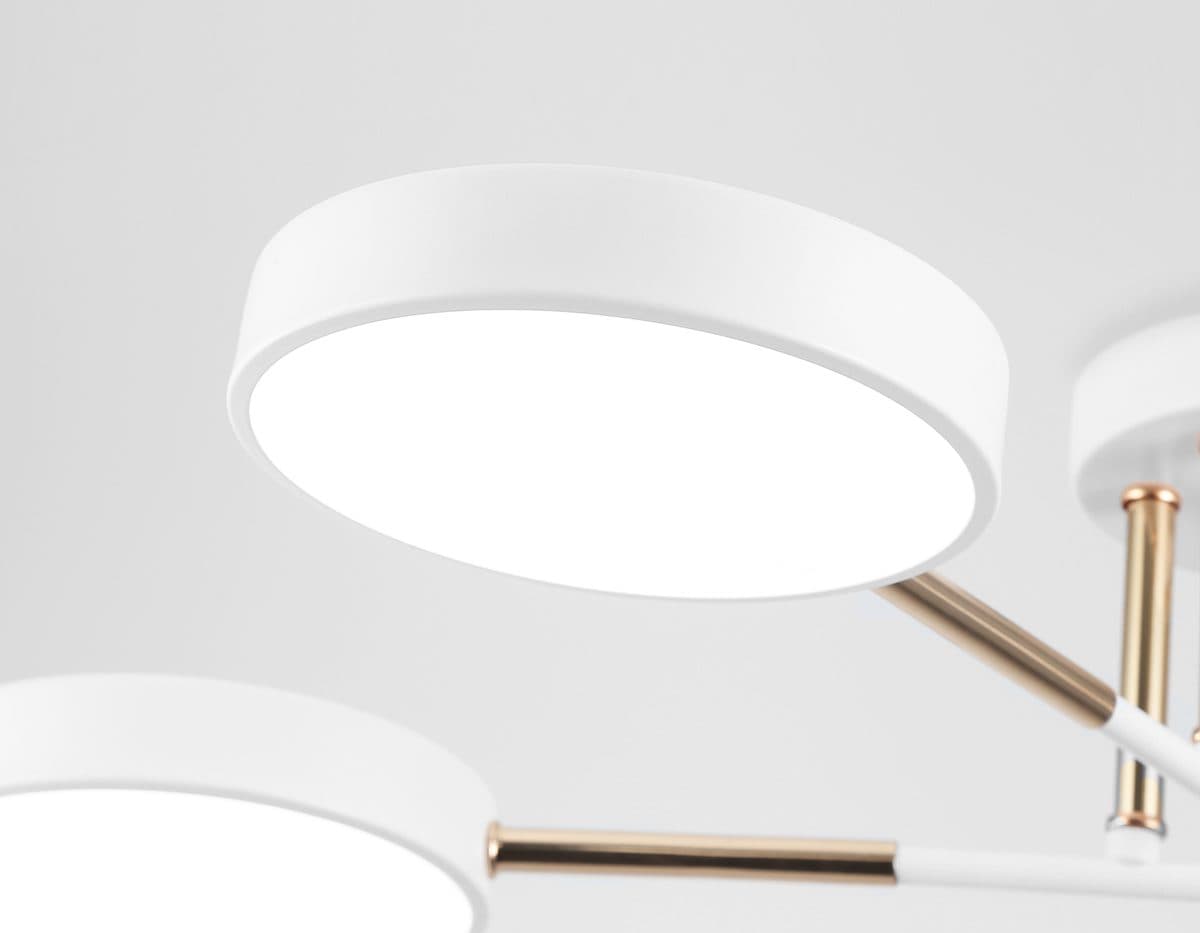 FL516331/4 WH/FGD белый/золото 72W 3000-6000K 610*410*140 (без ПДУ)