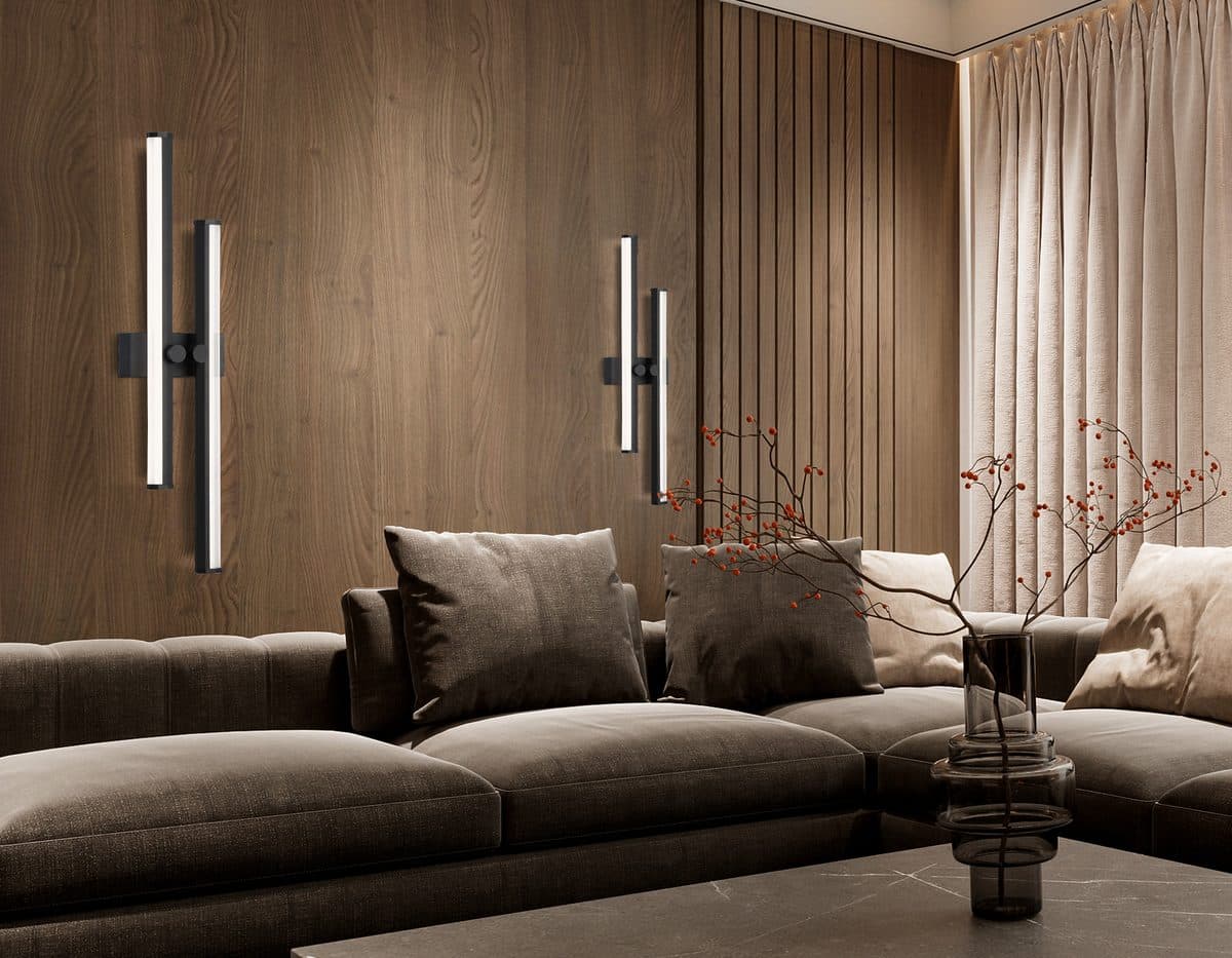 FL6152 BK черный 18W 3000K-6400K 510*120*65