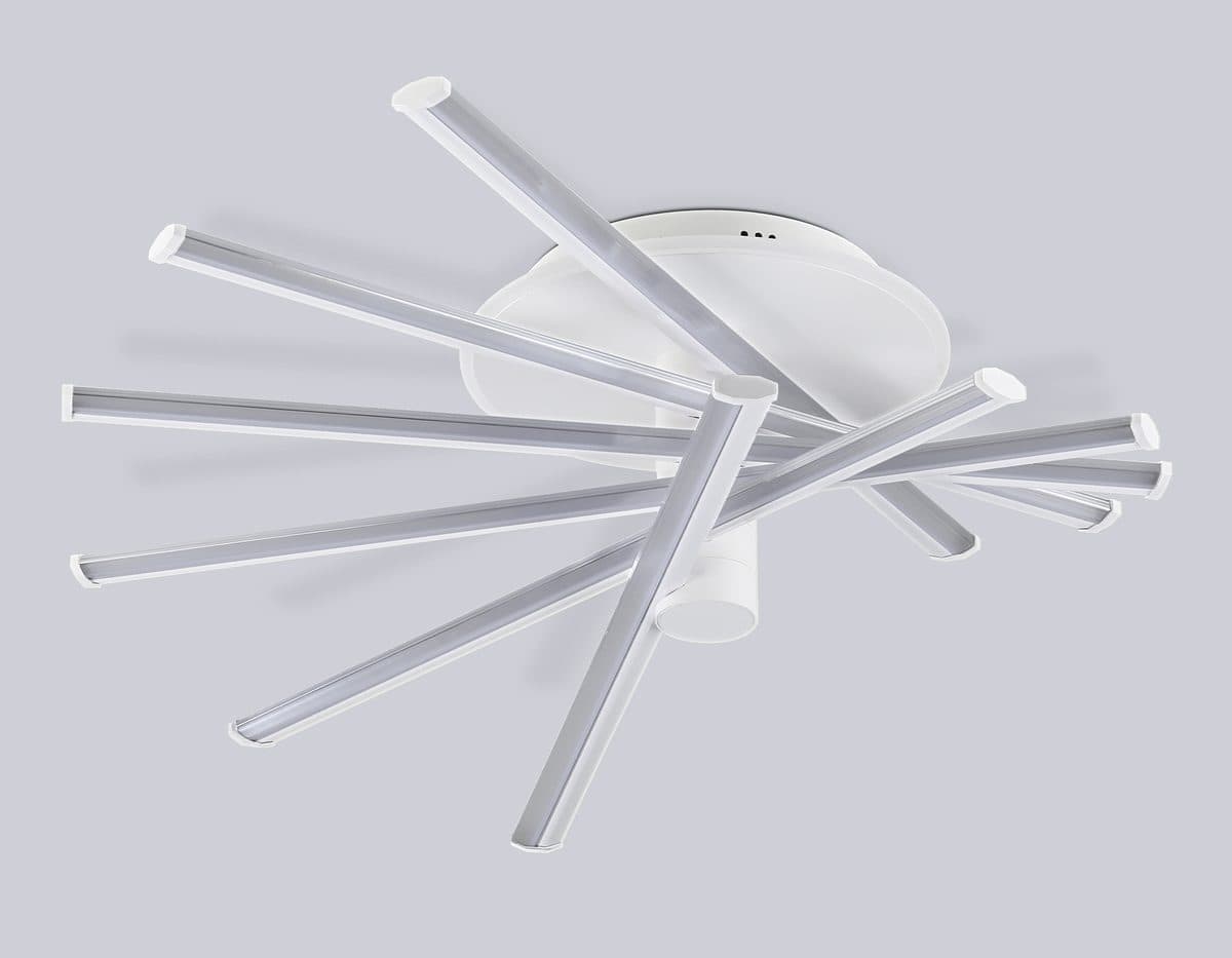 FL6231 WH белый 88W 3000K-6400K+RGB 605*605*200 (ПДУ ИК)