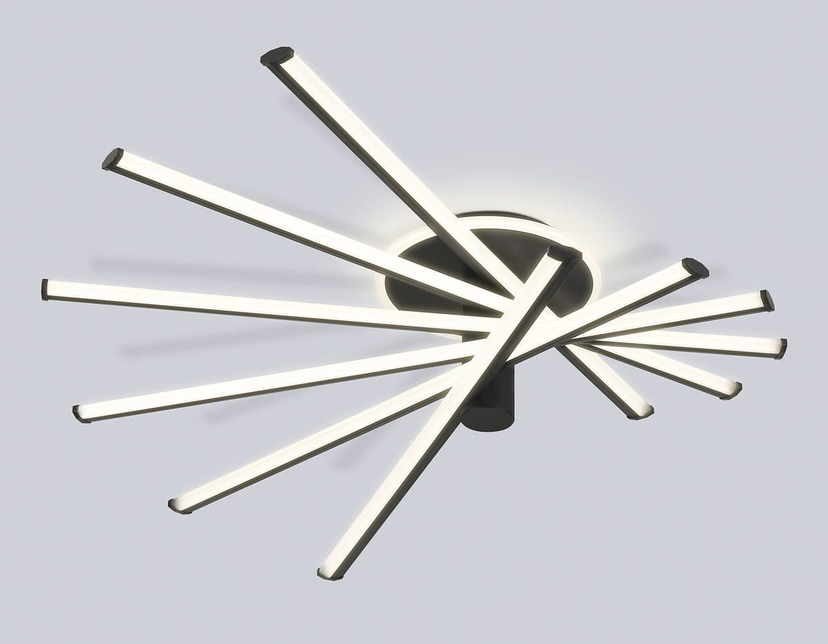 FL6232 BK черный 96W 3000K-6400K 605*605*200 (ПДУ ИК)