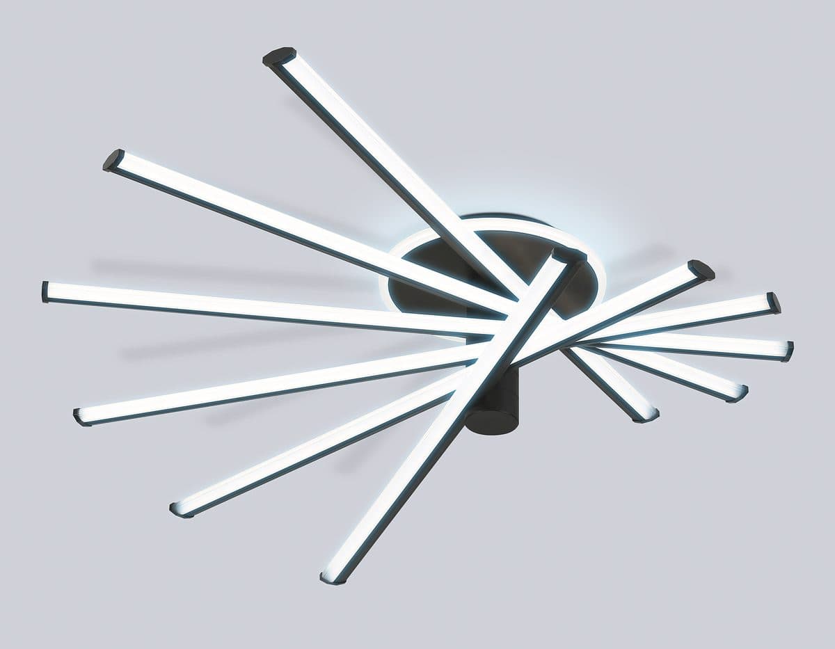 FL6232 BK черный 96W 3000K-6400K 605*605*200 (ПДУ ИК)