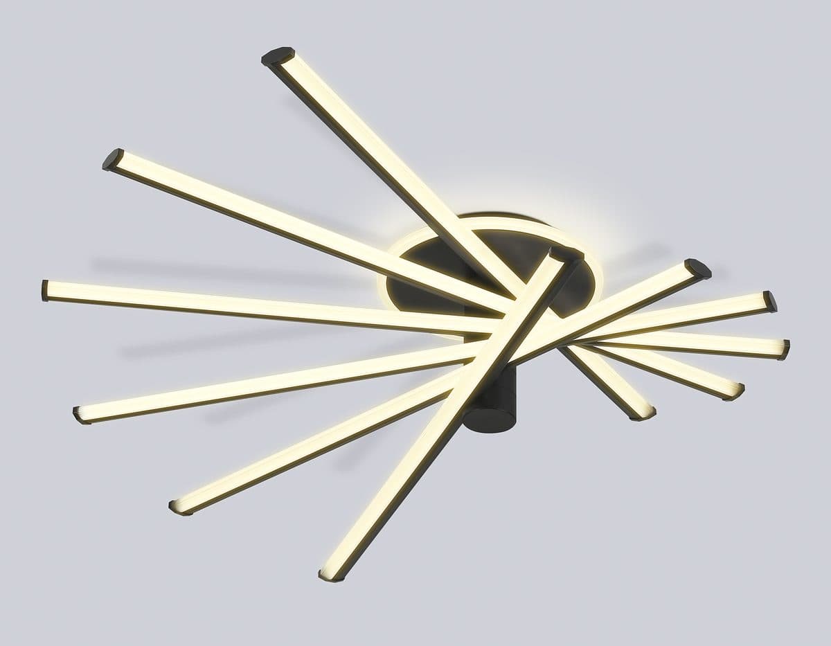 FL6232 BK черный 96W 3000K-6400K 605*605*200 (ПДУ ИК)