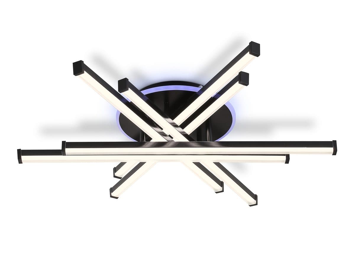 FL6272 BK черный 76W 3000K-6400K+RGB 700*615*135 (ПДУ ИК)