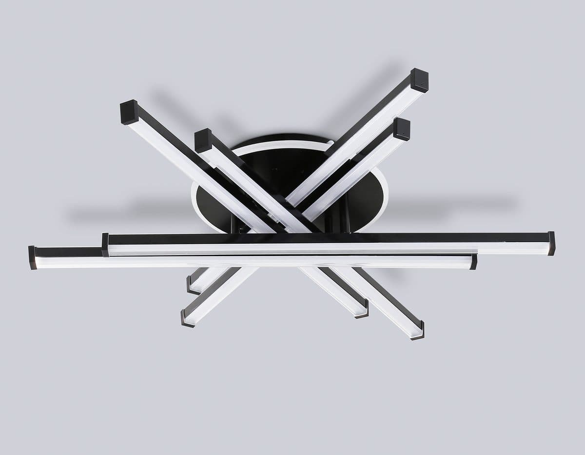 FL6272 BK черный 76W 3000K-6400K+RGB 700*615*135 (ПДУ ИК)