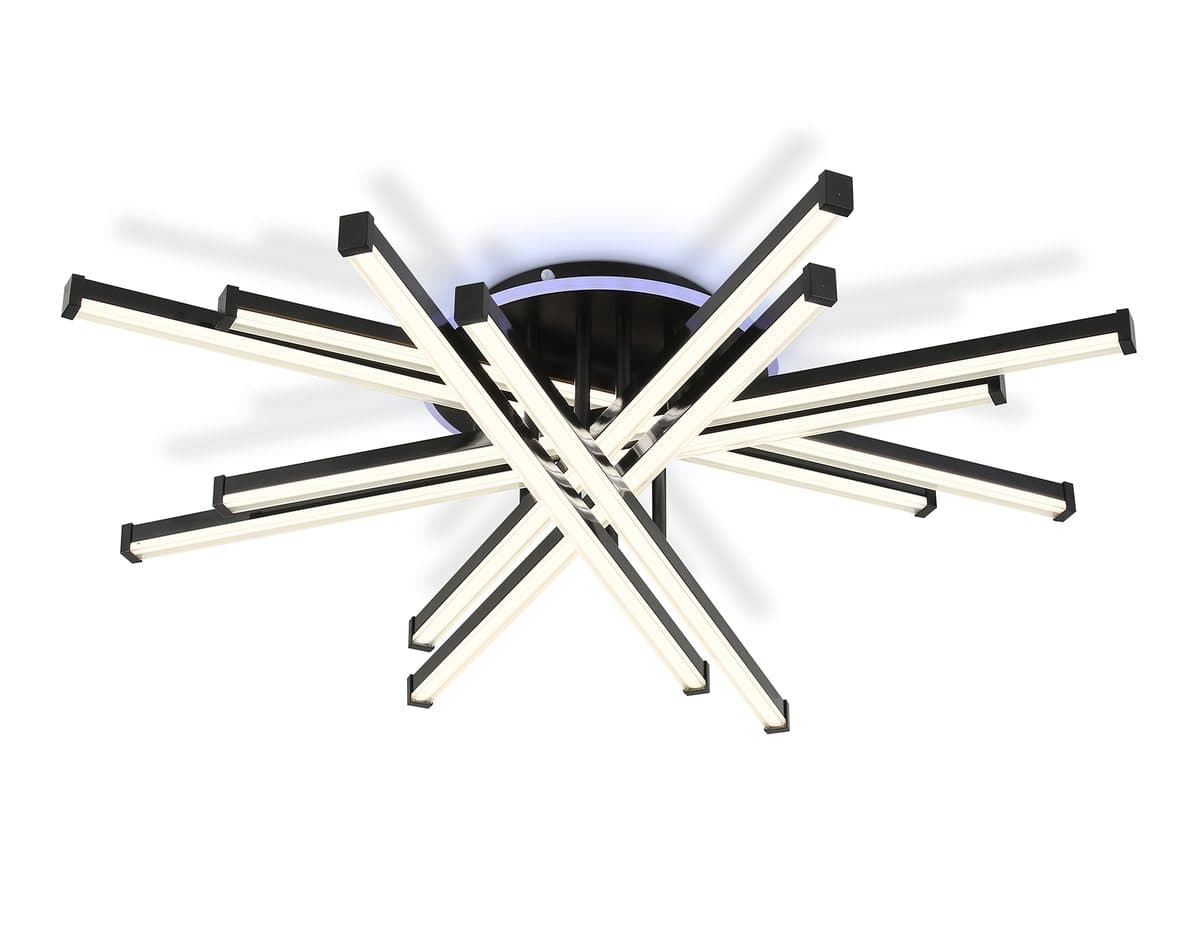 FL6276 BK 119W черный 3000K-6400K+RGB 800*800*165 (ПДУ ИК)