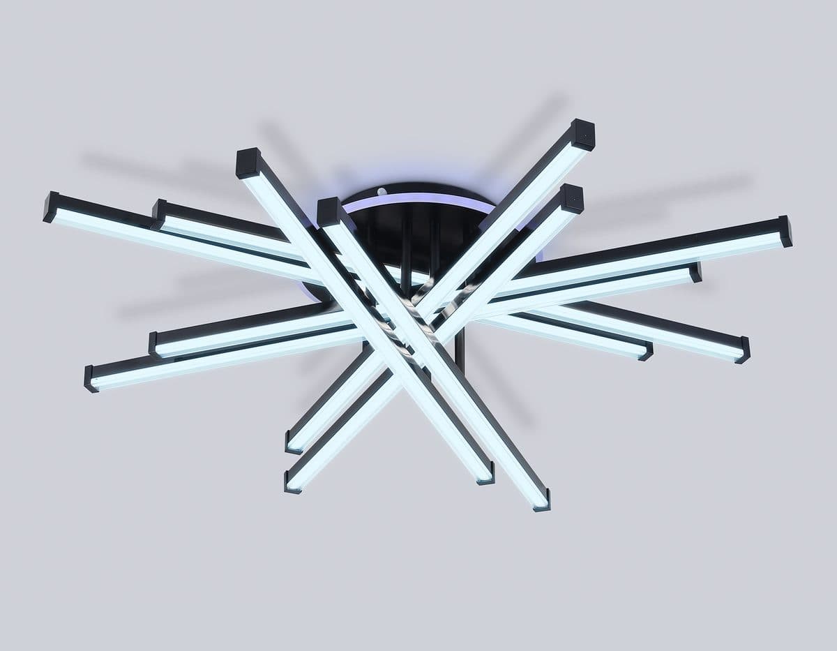 FL6276 BK 119W черный 3000K-6400K+RGB 800*800*165 (ПДУ ИК)