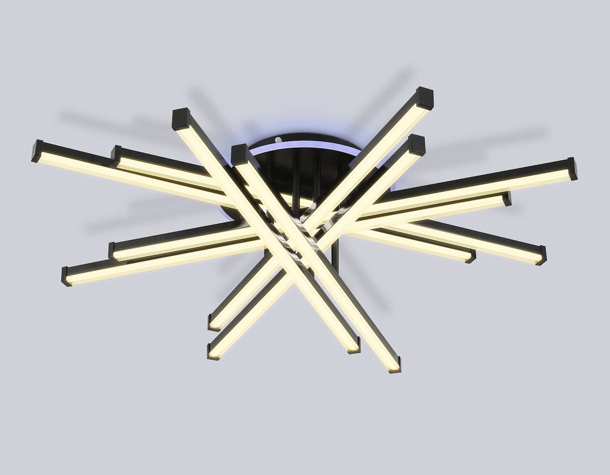 FL6276 BK 119W черный 3000K-6400K+RGB 800*800*165 (ПДУ ИК)