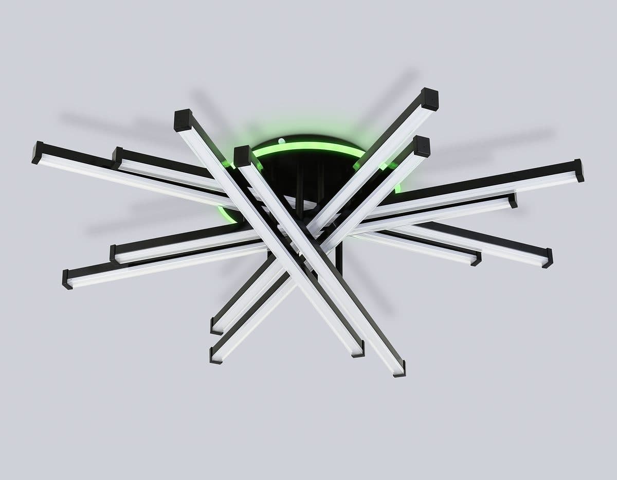 FL6276 BK 119W черный 3000K-6400K+RGB 800*800*165 (ПДУ ИК)