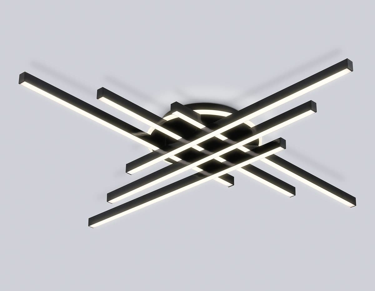 FL6286 BK черный 110W 3000K-6400K 950*950*90 (ПДУ ИК)