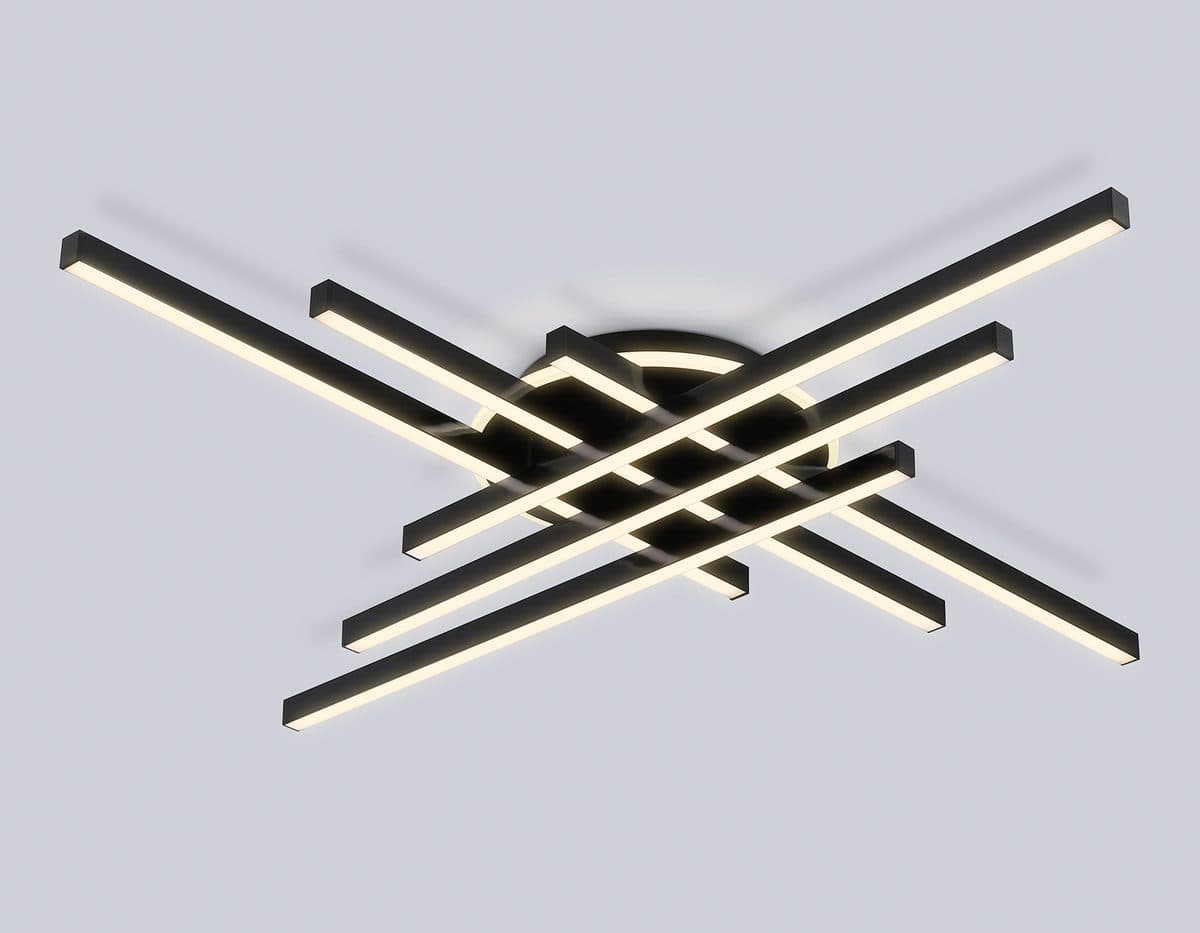 FL6286 BK черный 110W 3000K-6400K 950*950*90 (ПДУ ИК)