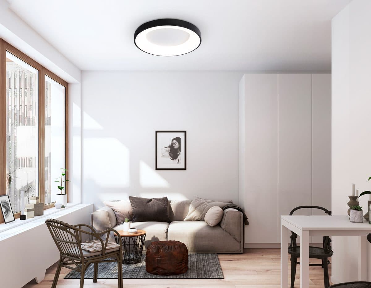 FZ1403 BK черный IP20 48W 3000K-6500K D500*50 (ПДУ ИК)