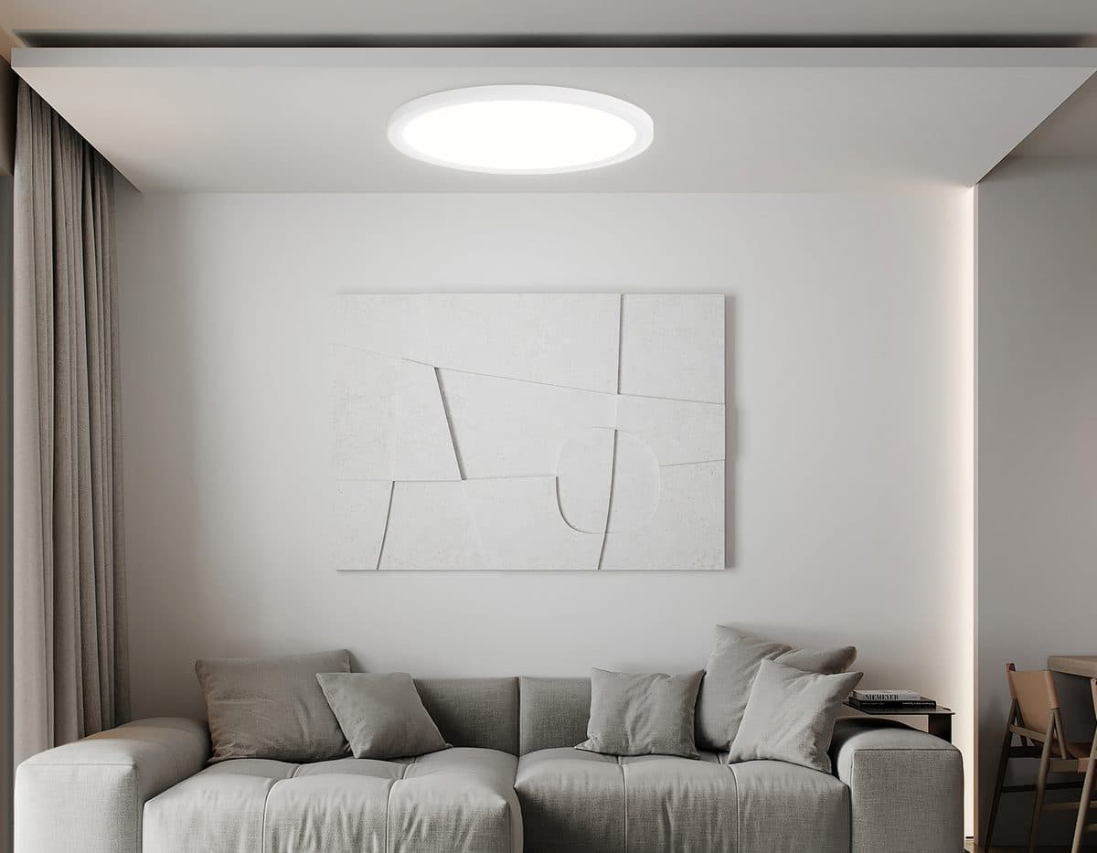 FZ1909 WH белый IP54 44W 3000K-6500K CCT-переключатель D600*25 (Без ПДУ)