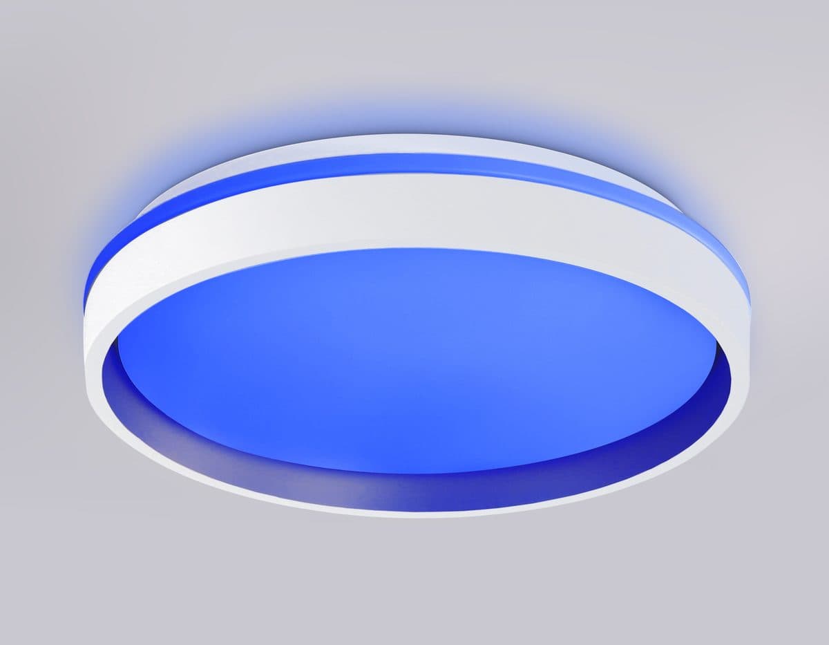 FZ601 WH/GD белый/золото IP20 46W 3000K-6500K+RGB D390*80 (ПДУ ИК)