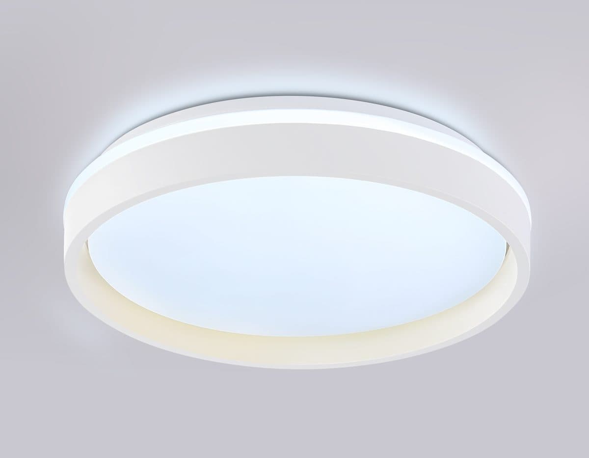 FZ601 WH/GD белый/золото IP20 46W 3000K-6500K+RGB D390*80 (ПДУ ИК)