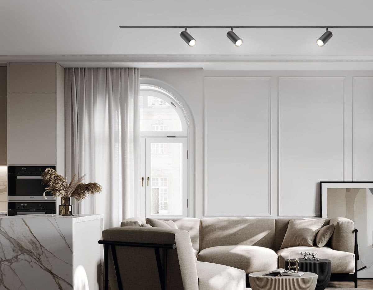 GL2310 BK черный IP20 18W 3CCT 3000/4200/6400K 48V D55*120