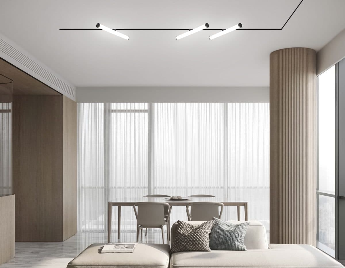 GL2370 BK черный IP20 10W 3CCT 3000/4200/6400K 48V 300*25*73