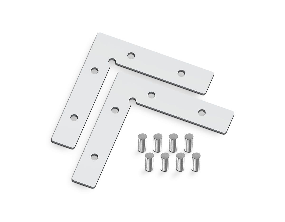 GL7208 соединитель угловой для профиля в натяжной потолок Standard 220V NEW 50*50*1.5 (2шт.)
