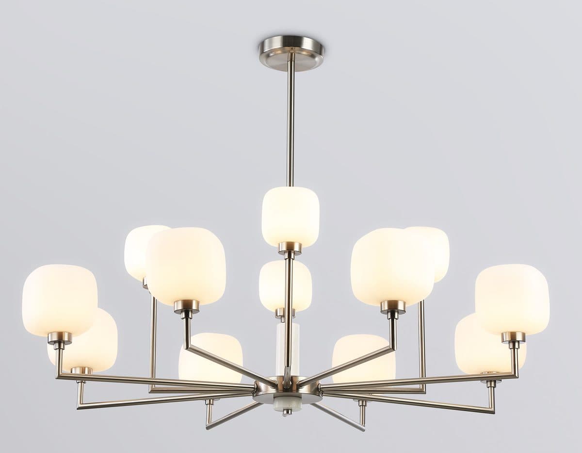 LH53005/12 SN/FR сатин никель/белый матовый G9*12 max 40W D910*680