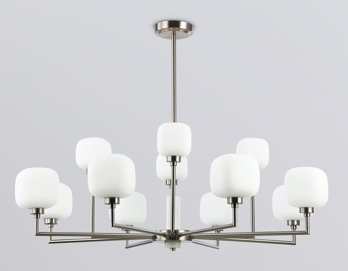 LH53005/12 SN/FR сатин никель/белый матовый G9*12 max 40W D910*680