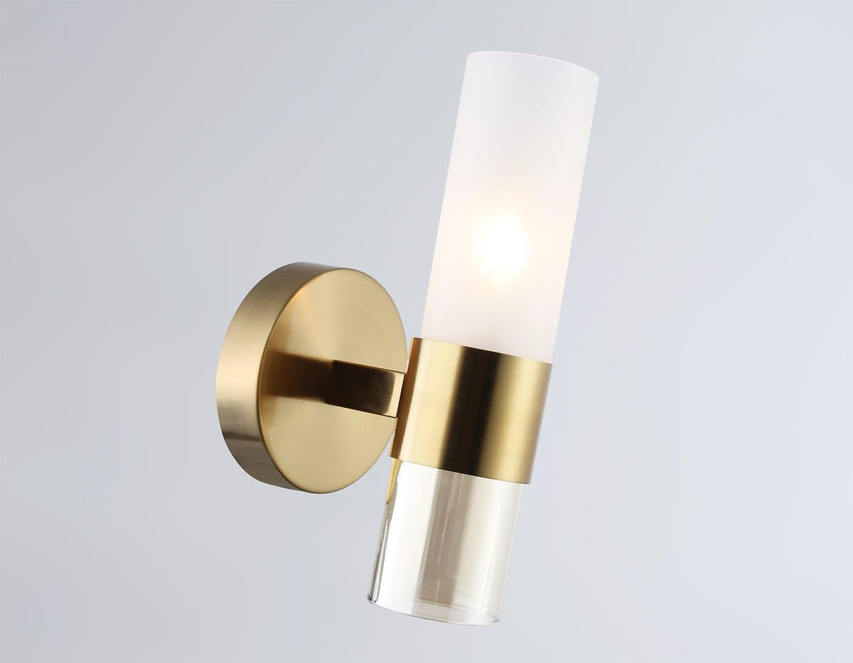 LH55116 BS/FR/TI латунь/белый матовый/янтарь E14 max 40W 130*100*225