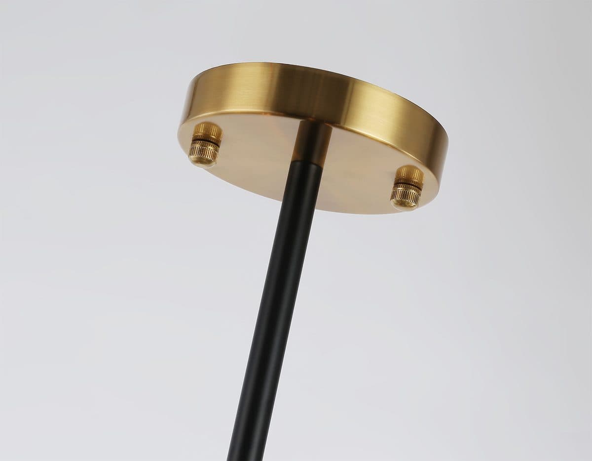 LH55515/12 BK/BS/CL черный/латунь/прозрачный E14*12 max 40W D860*905