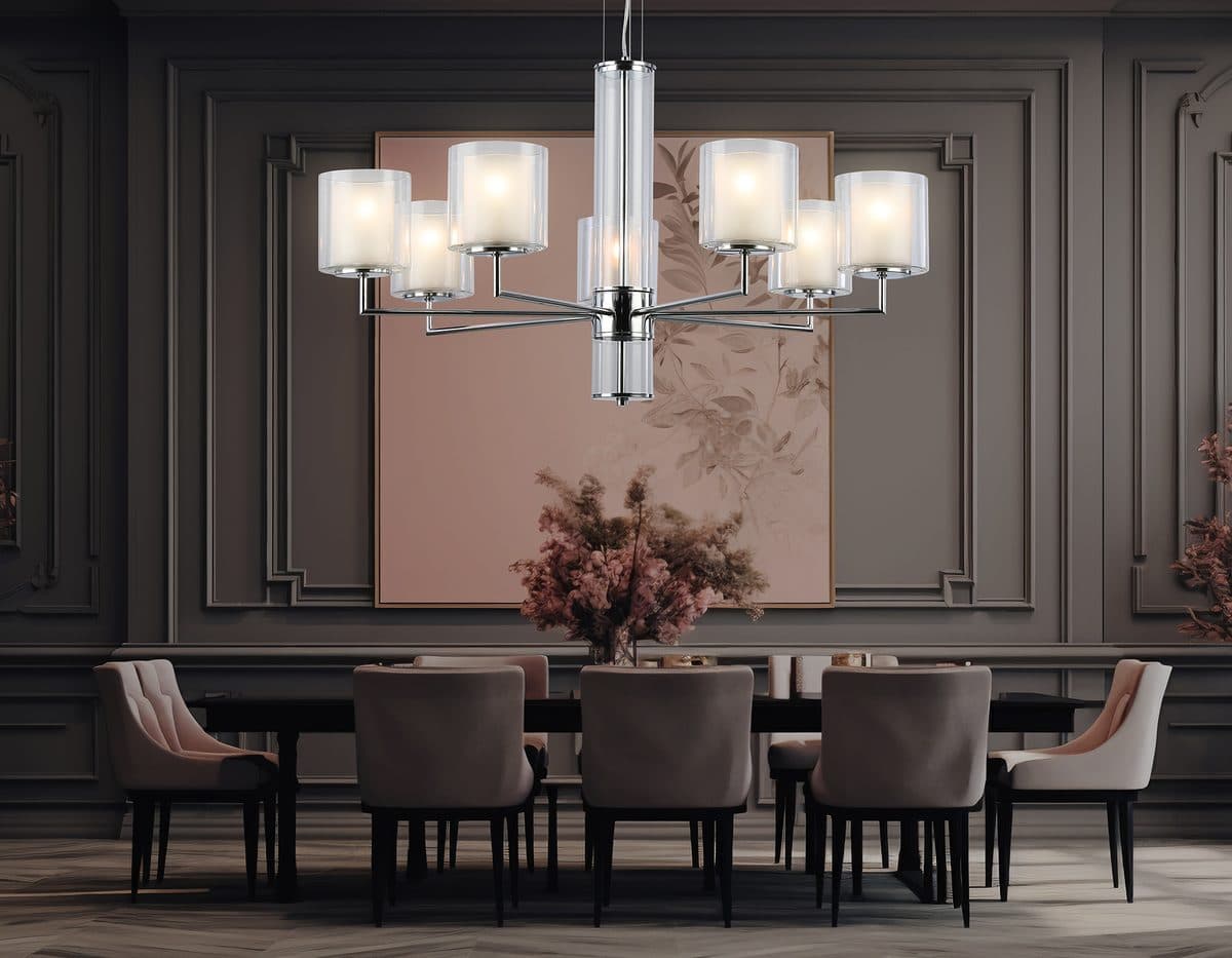 LH56003/7 СH/FR хром/белый матовый E14*7 max 40W D790*1260