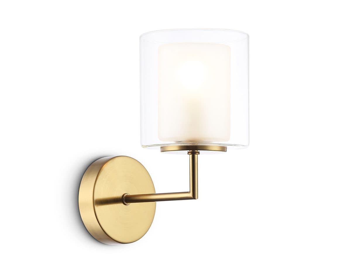 LH56015 BS/FR латунь/белый матовый E14 max 40W 190*120*220