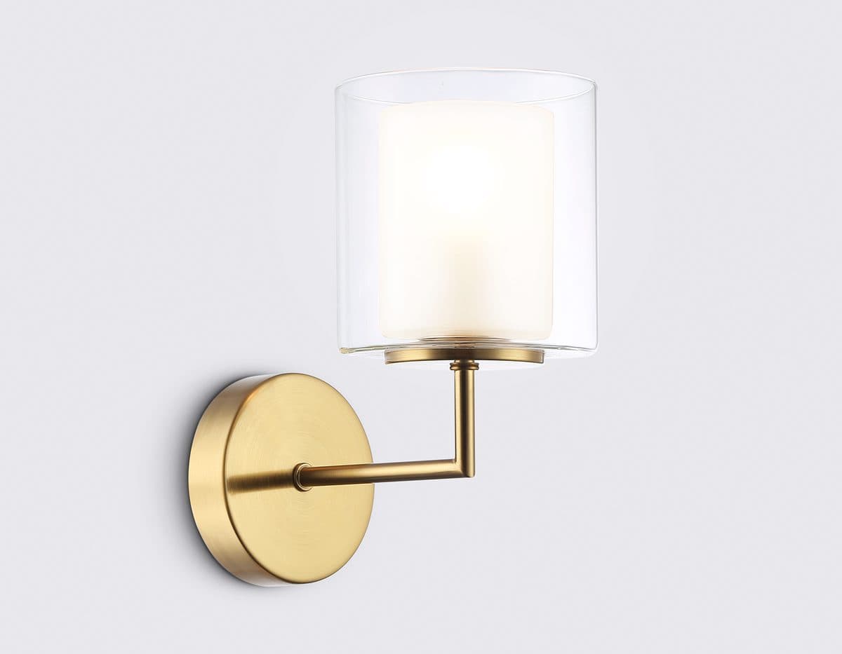 LH56015 BS/FR латунь/белый матовый E14 max 40W 190*120*220