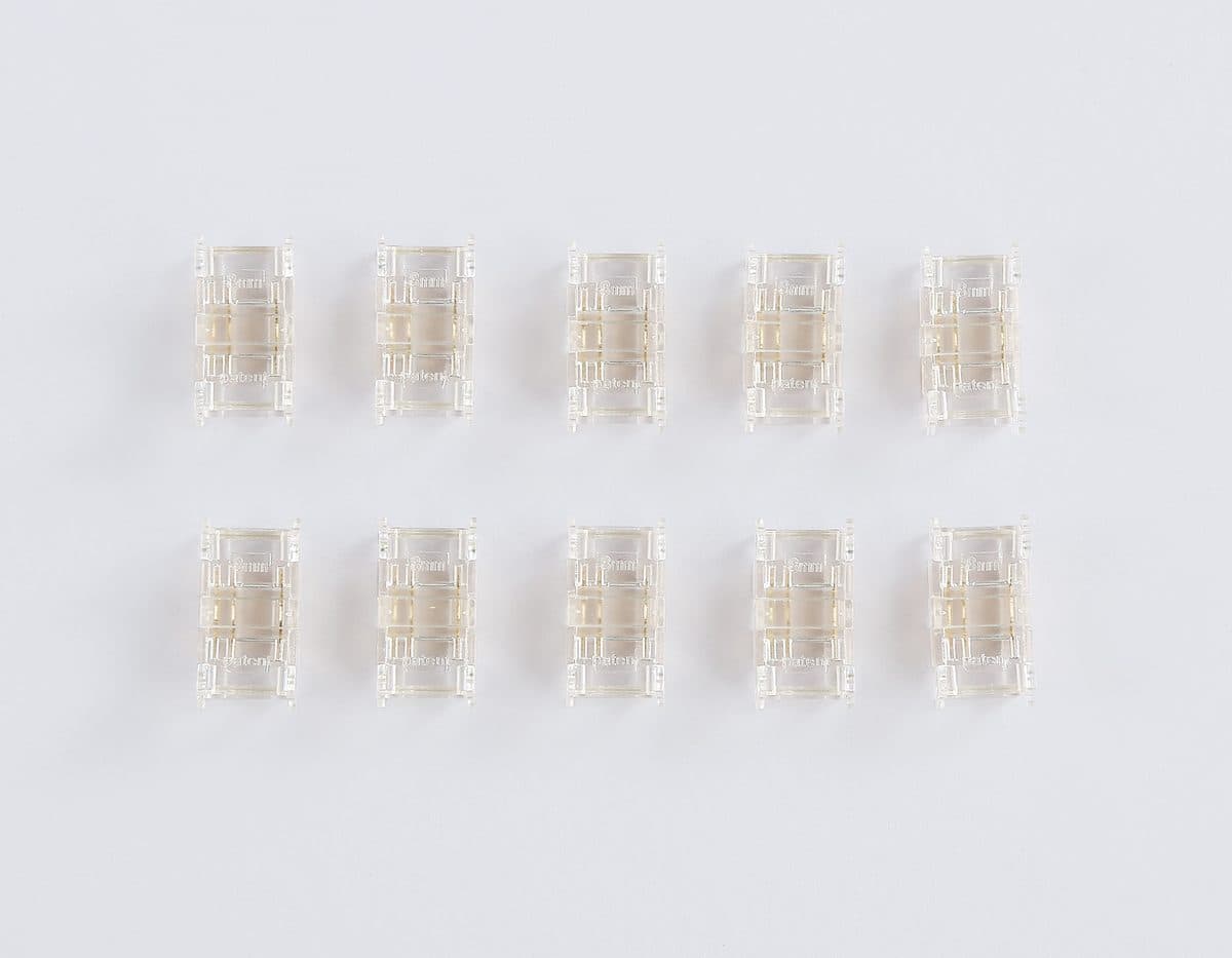 GS6366 Соединитель прямой COB CCT 12/24V для лент 8mm (3 конт.) (10шт)