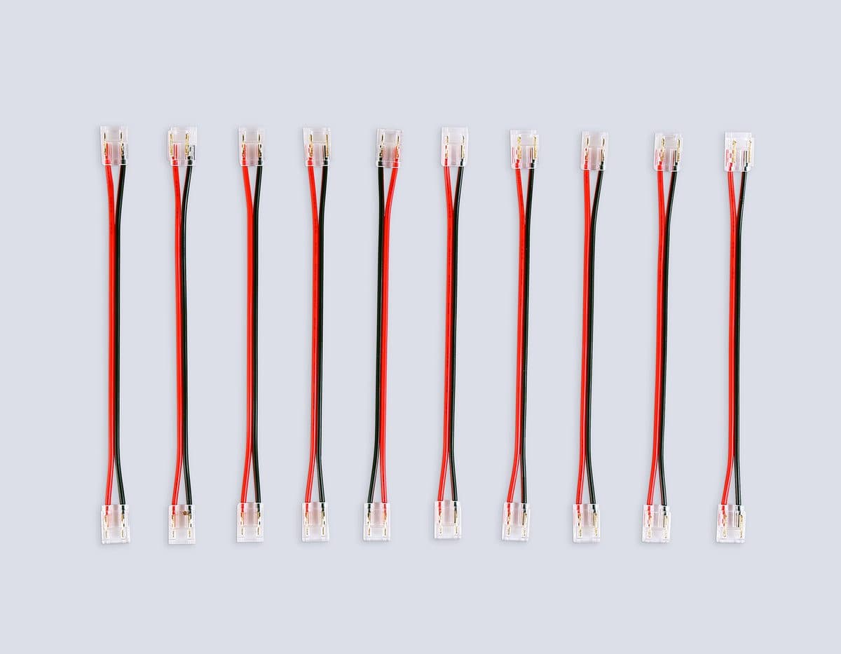 GS7895 Соединитель гибкий двухсторонний COB 12/24V для лент 8/10mm (2 конт.) (10шт)