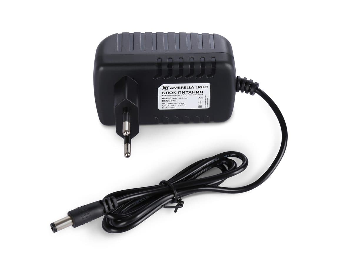 GS8510 блок питания 12V 24W 2A IP20 100-240V 80*50*70