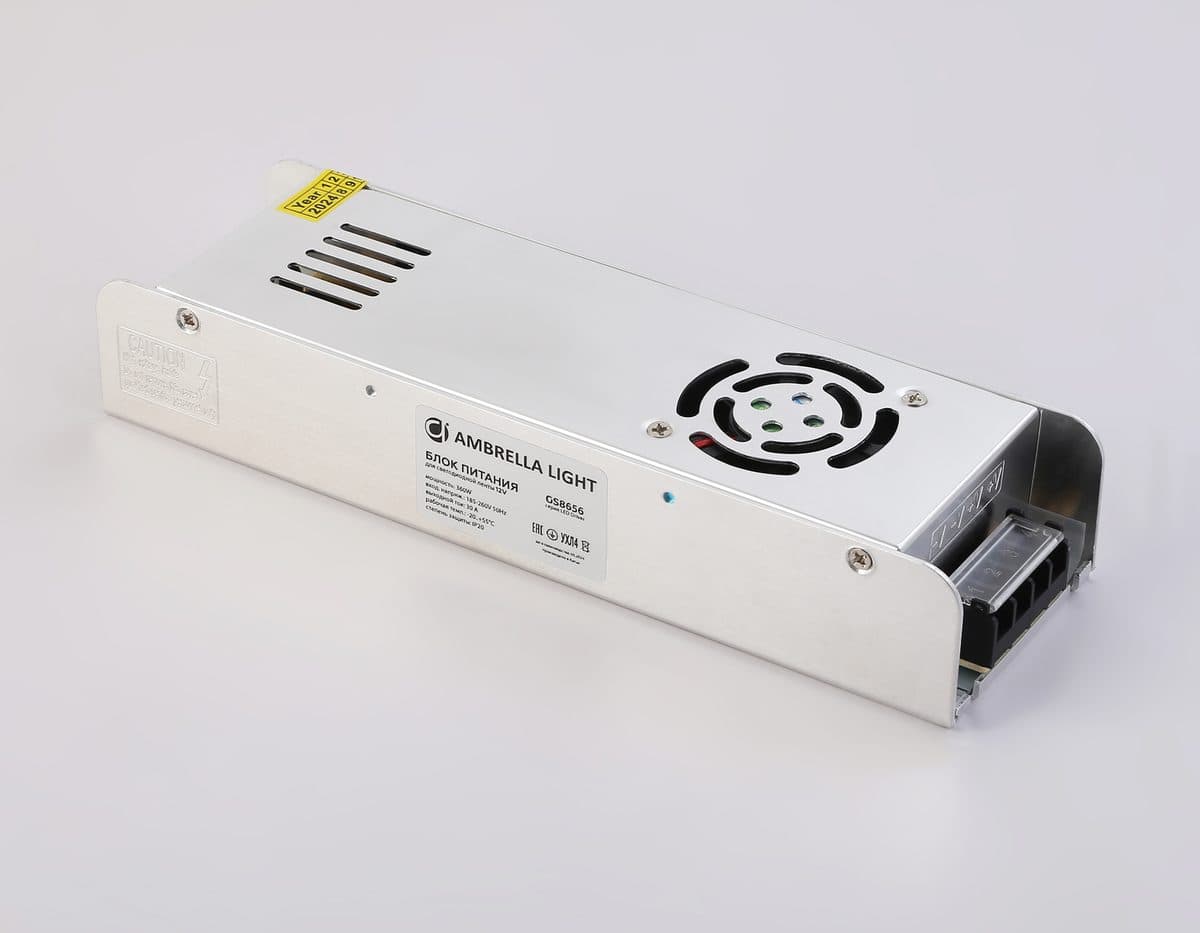 GS8656 блок питания 12V 360W 30A IP20 185-260V EMC 223*67*40