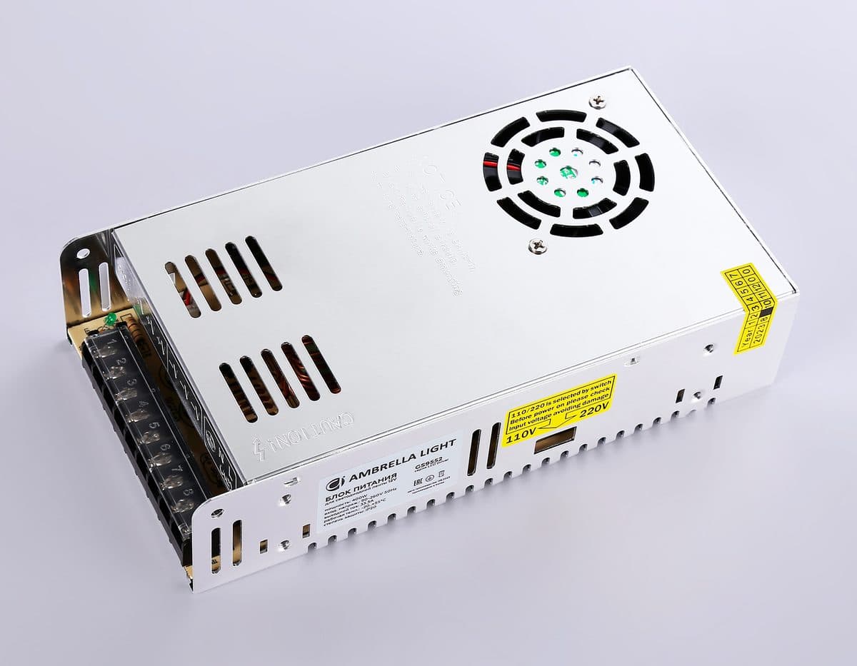 GS9552 блок питания 12V 400W 33.3A IP20 90-260V 215*115*50