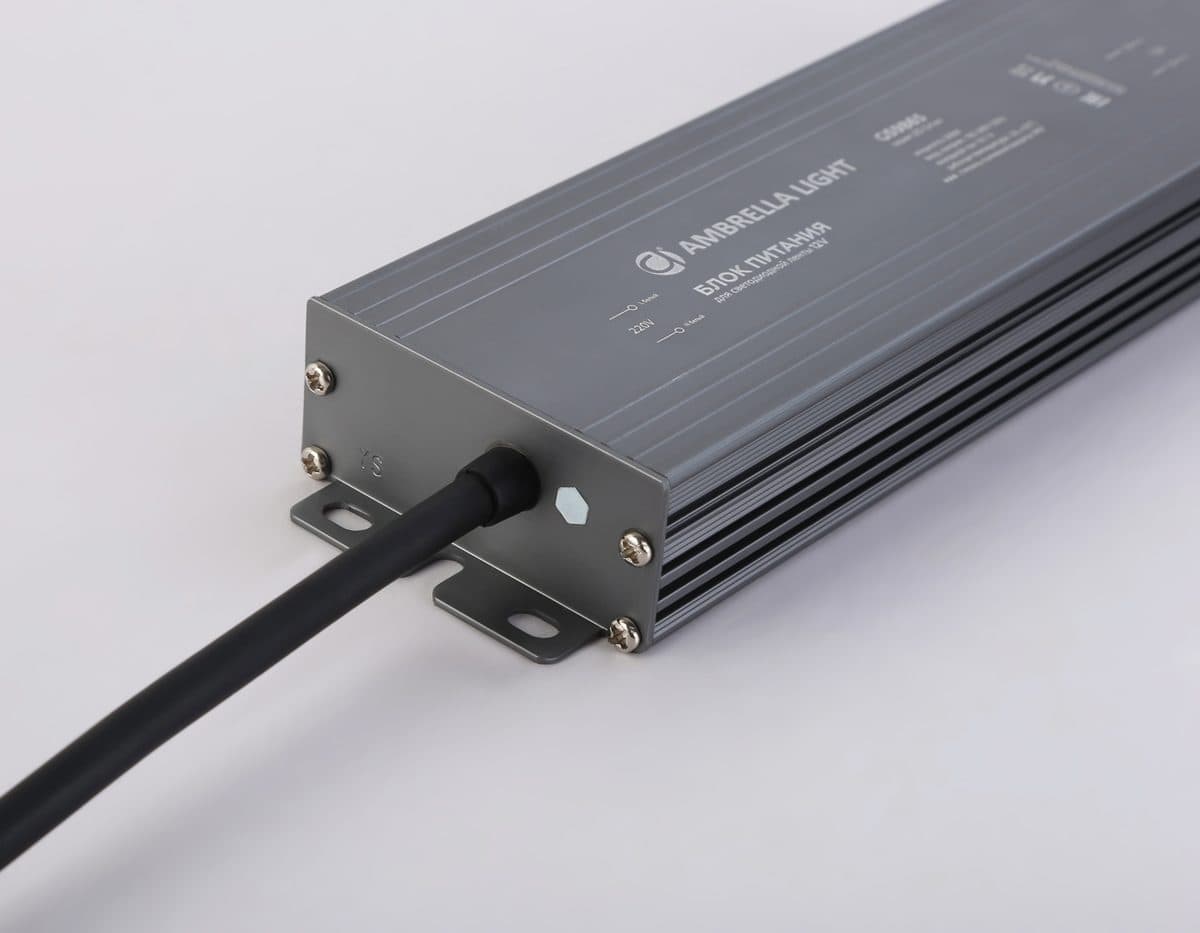 GS9865 блок питания 12V 200W 16.7A IP67 185-260V 220*65*28