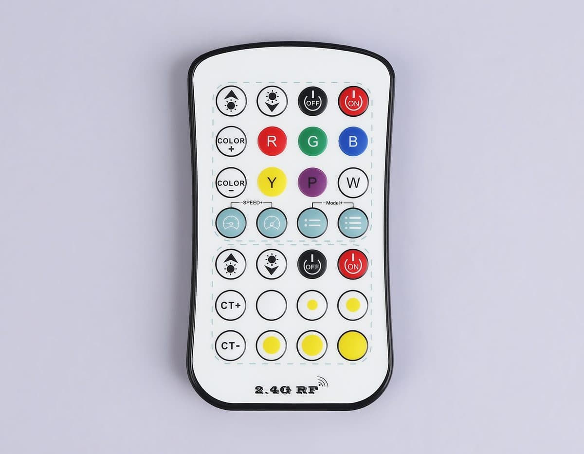 GS11501 контроллер RGB+CCT 12A 12V 144W/ 24V 288W (ПДУ Радио 2.4G CR2025)