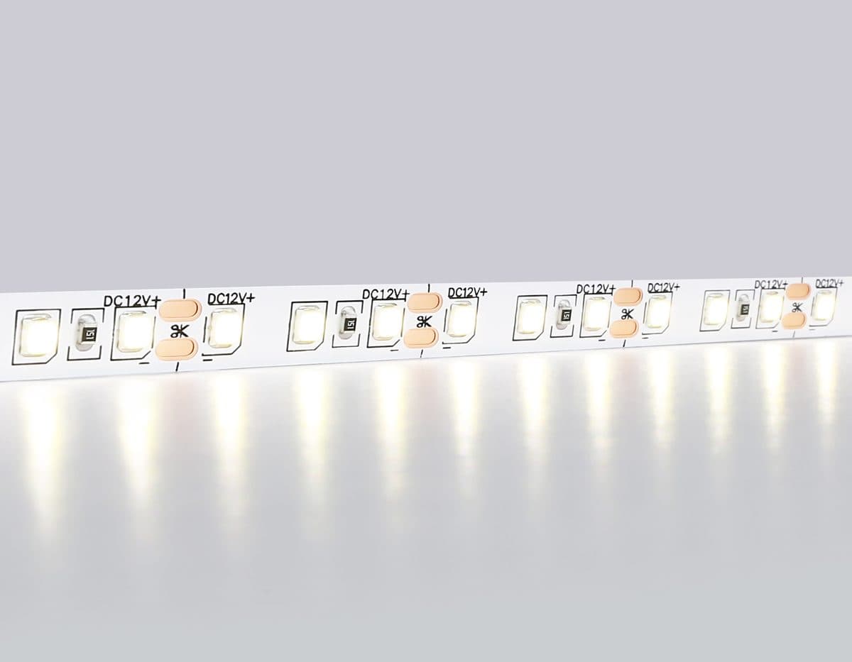 GS1102 2835 120Led/ 9.6W m/ 12V IP20 4500K/ 5000*8*1.2mm (2 конт.)