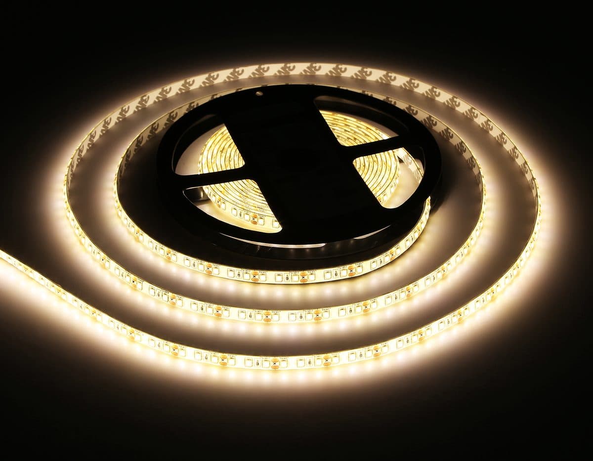 GS1201 2835 120Led/ 9.6W m/ 12V IP65 3000K/ 5000*8*2.27mm (2 конт.)