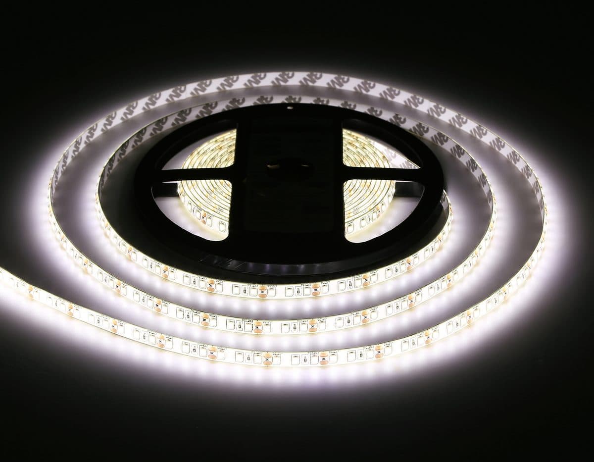 GS1202 2835 120Led/ 9.6W m/ 12V IP65 4500K/ 5000*8*2.27mm (2 конт.)