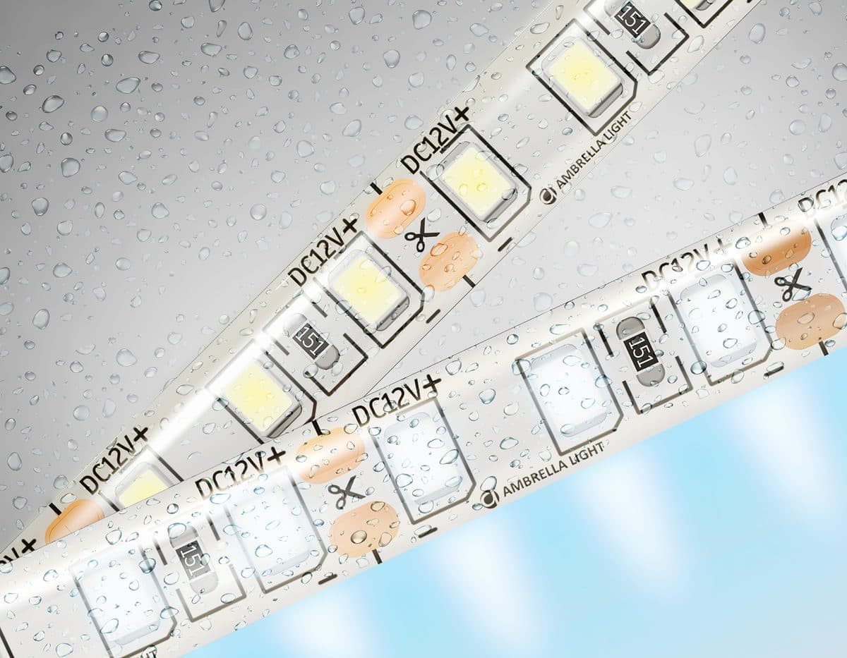 GS1203 2835 120Led/ 9.6W m/ 12V IP65 6500K/ 5000*8*2.27mm (2 конт.)