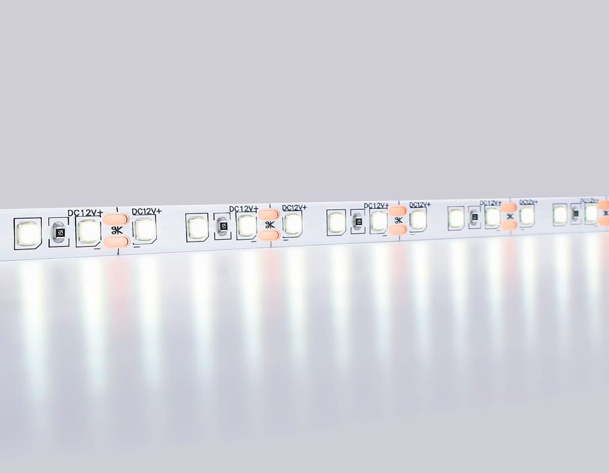 GS1203 2835 120Led/ 9.6W m/ 12V IP65 6500K/ 5000*8*2.27mm (2 конт.)