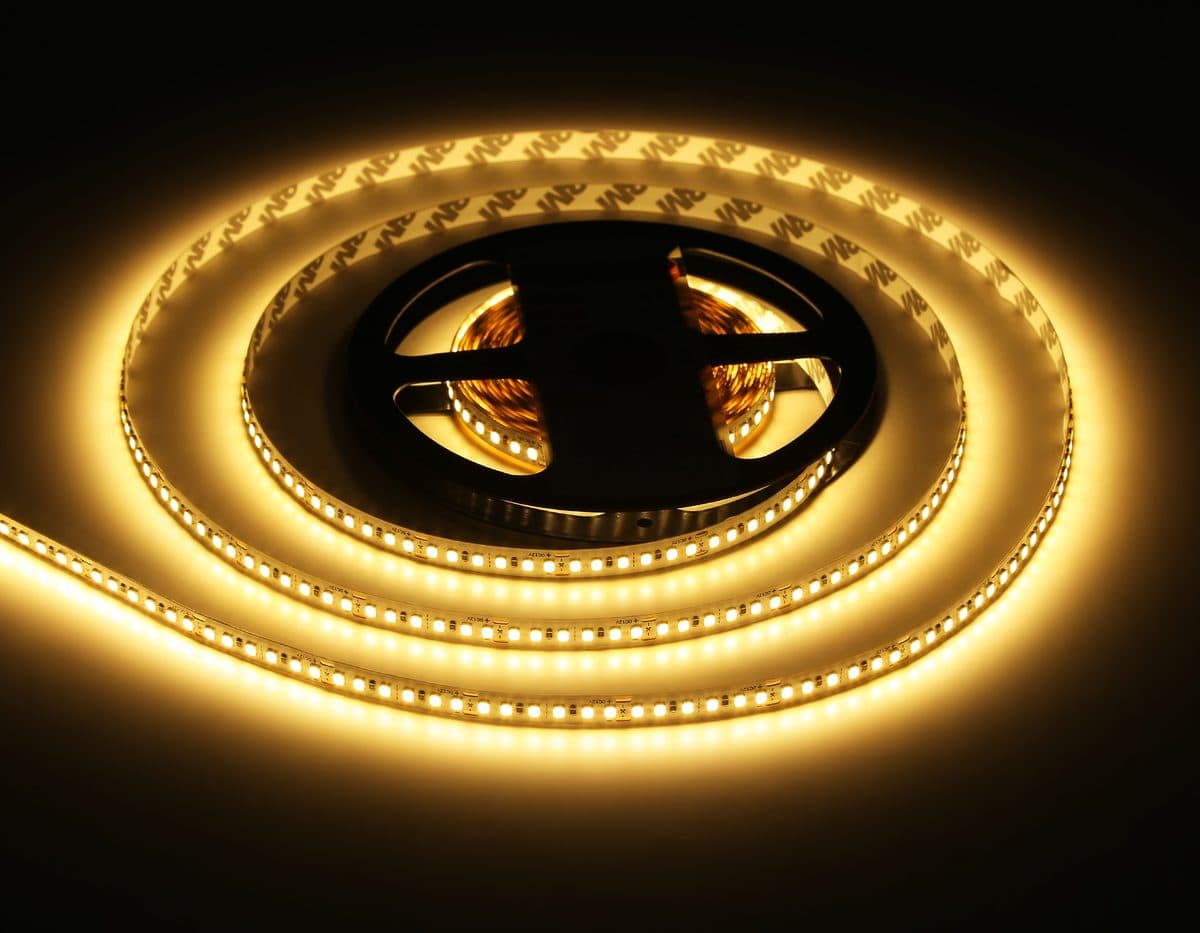 GS1301 2835 180Led/ 14.4W m/ 12V IP20 3000K/ 5000*8*1.2mm (2 конт.)