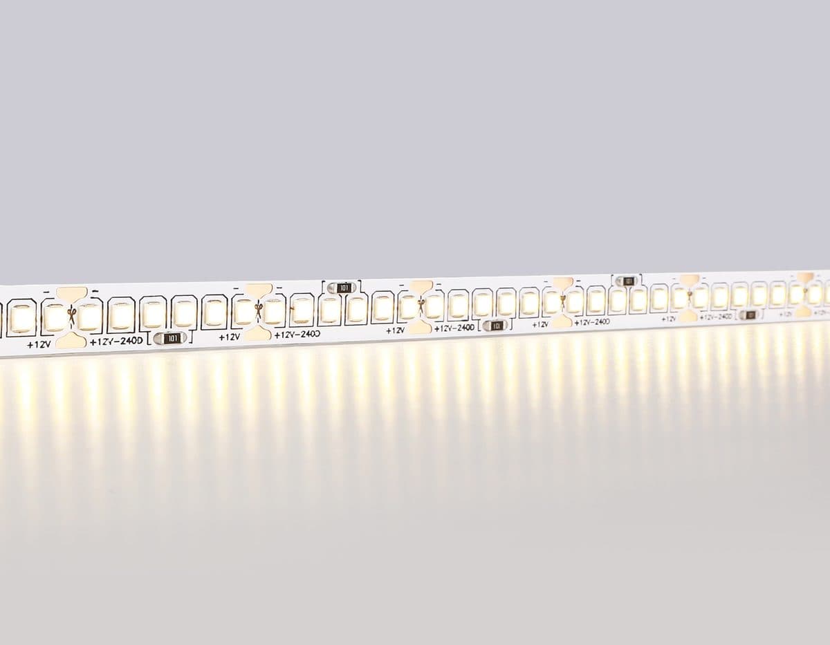 GS1401 2835 240Led/ 17W m/ 12V IP20 3000K/ 5000*10*1.2mm (2 конт.)