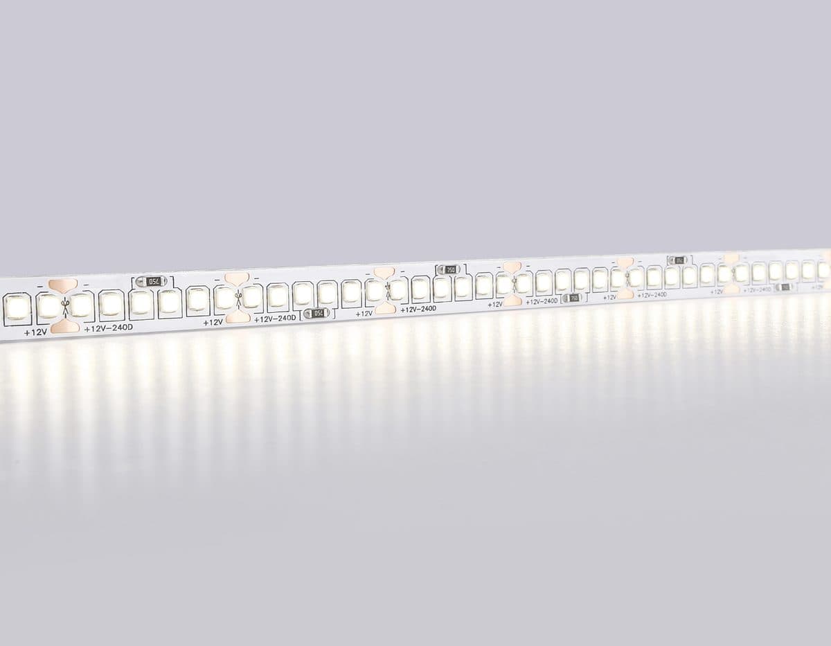 GS1502 2835 240Led/ 19.2W m/ 12V IP20 4500K/ 5000*10*1.2mm (2 конт.)