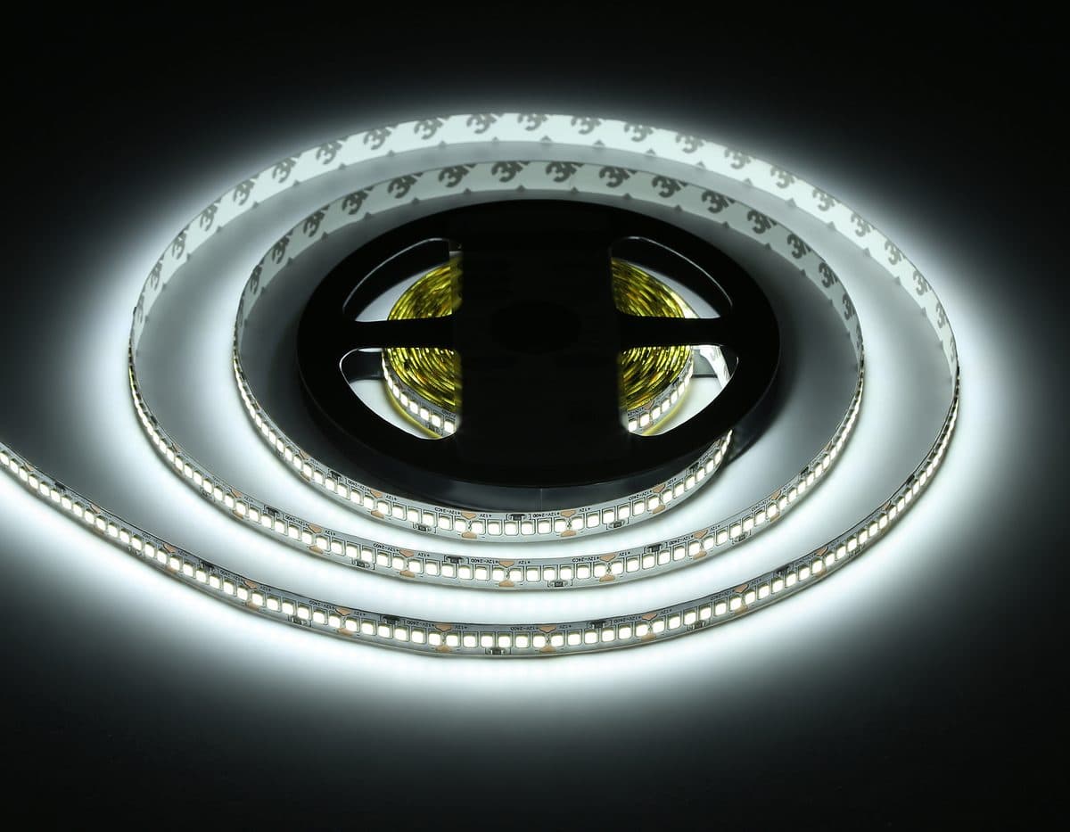 GS1503 2835 240Led/ 19.2W m/ 12V IP20 6500K/ 5000*10*1.2mm (2 конт.)