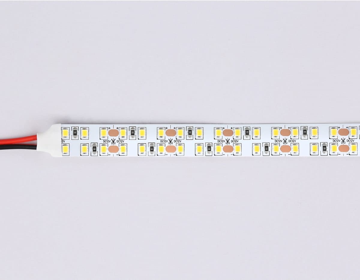 GS1601 2835 240Led/ 19.2W m/ 12V IP20 3000K/ 5000*14*1.2mm (2 конт.)