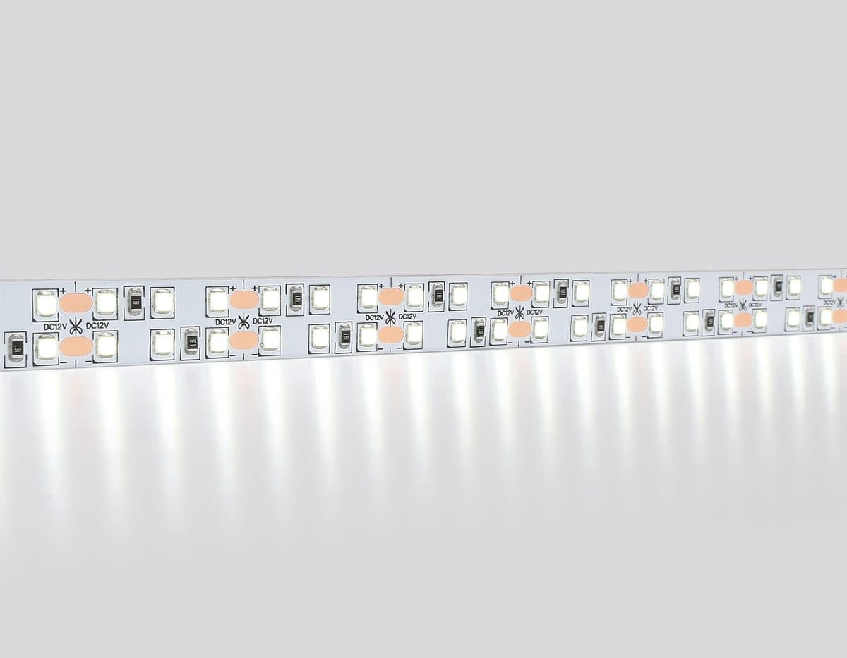 GS1603 2835 240Led/ 19.2W m/ 12V IP20 6500K/ 5000*14*1.2mm (2 конт.)