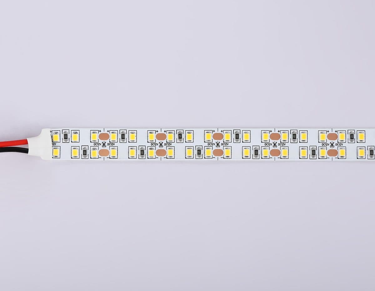 GS1701 2835 240Led/ 24W m/ 12V IP20 3000K/ 5000*10*1.2mm (2 конт.)