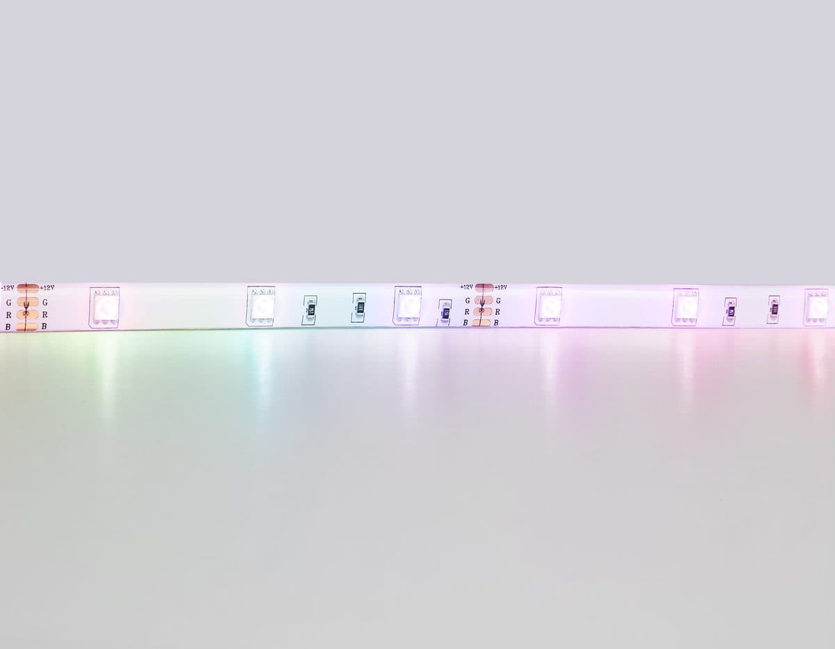 GS2501 5050 30Led/ 7.2W m/ 12V IP65 RGB/ 5000*10*2.87mm (4 конт.) комплект